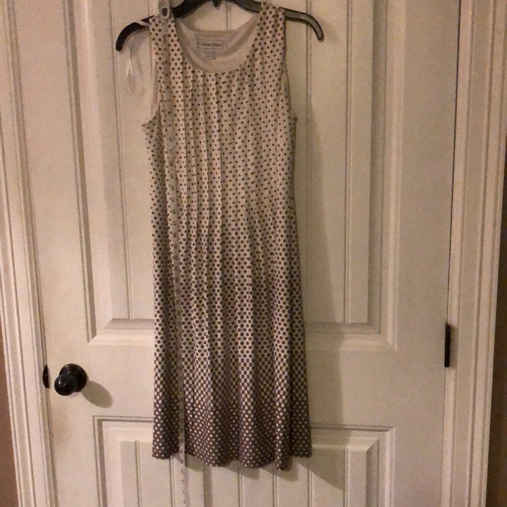 Tank top knit dress polka dot size 6
